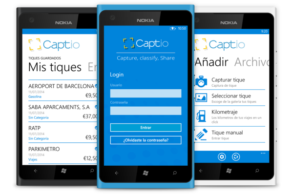 Captio ya está disponible para Windows Phone