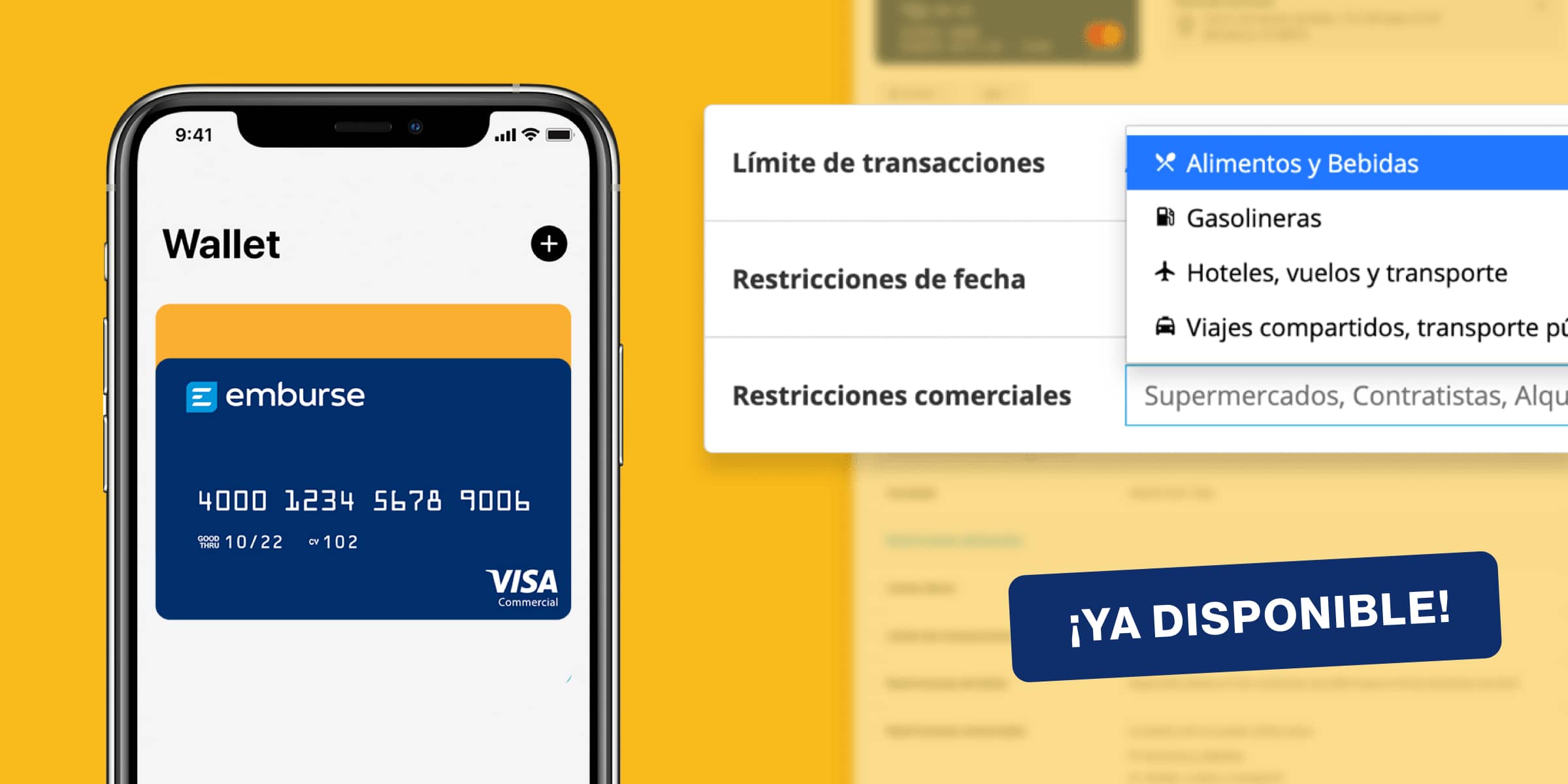 ES-emburse cards control inteligente