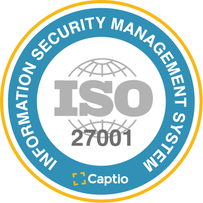 Captio certificado ISO/IEC 27001