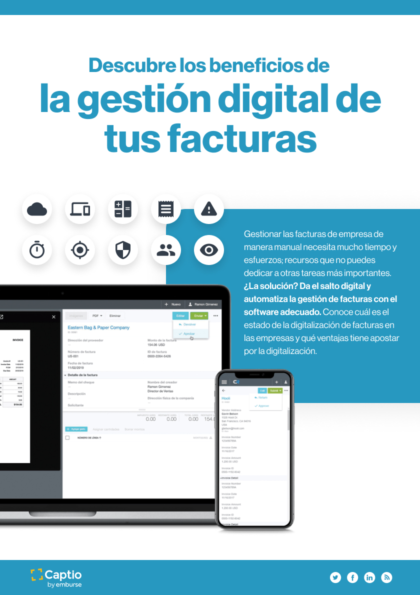 Los beneficios de la gestión digital de tus facturas - Infografía