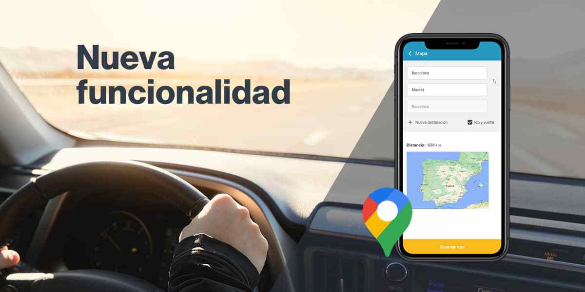 Novedad: Gestiona gastos de kilometraje con Google Maps en la App de Captio