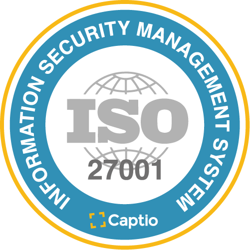 Captio se certifica bajo el estándar de seguridad ISO/IEC 27001