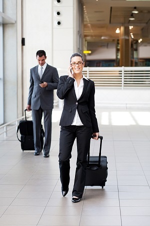 La mamá viajera de negocios